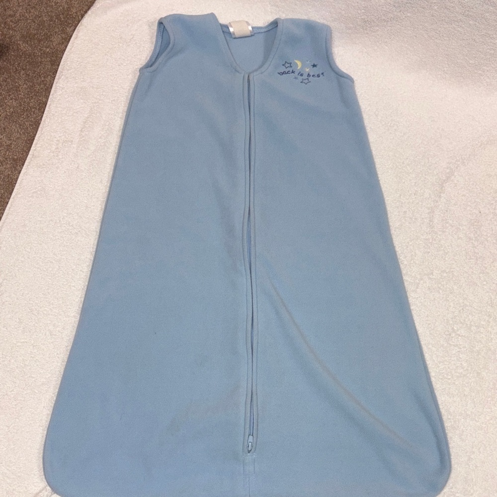 Halo Light Blue fleeceSleep Sack wearable blanket large 12/18m